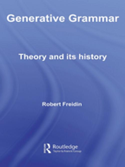 Cover of the book Generative Grammar by Robert Freidin, Taylor and Francis