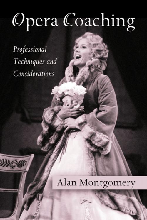 Cover of the book Opera Coaching by Alan Montgomery, Taylor and Francis
