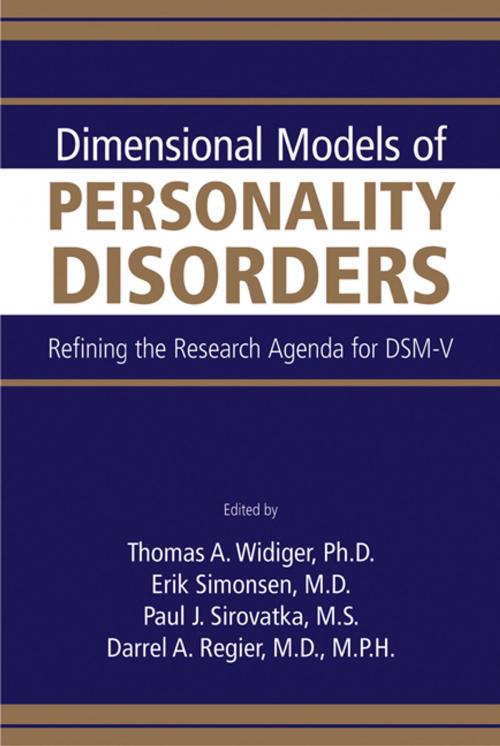Cover of the book Dimensional Models of Personality Disorders by , American Psychiatric Publishing