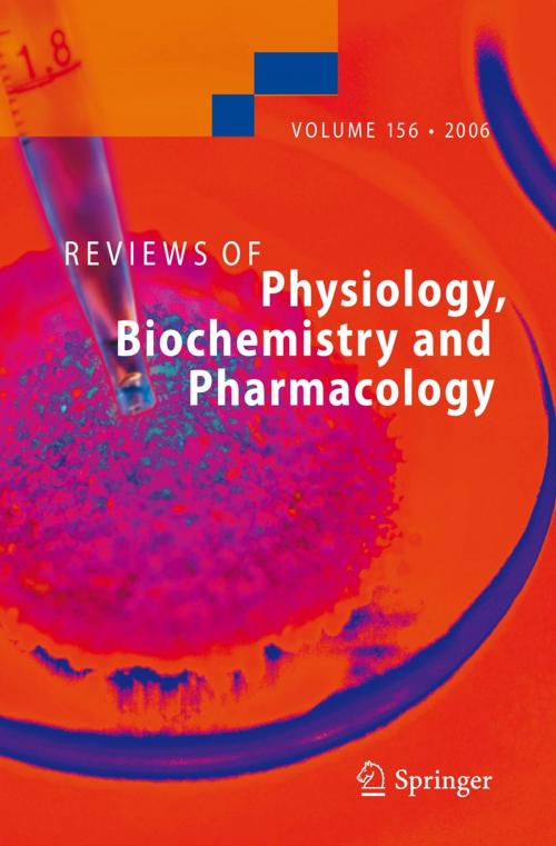 Cover of the book Reviews of Physiology, Biochemistry and Pharmacology 156 by , Springer Berlin Heidelberg