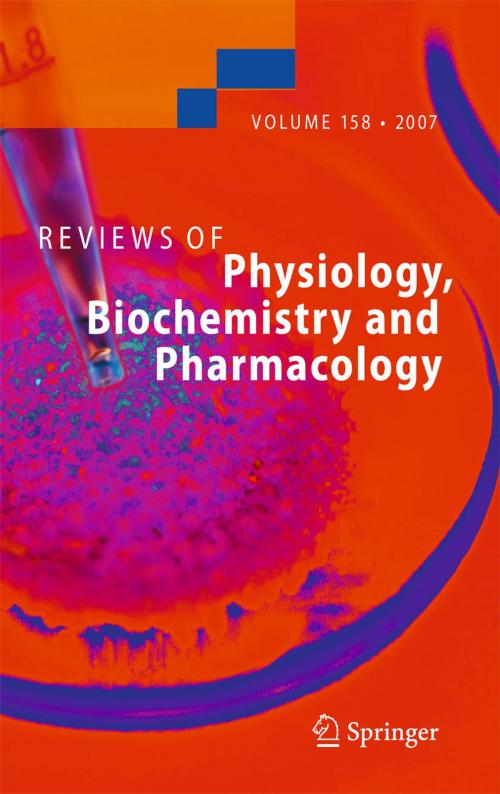 Cover of the book Reviews of Physiology, Biochemistry and Pharmacology 158 by , Springer Berlin Heidelberg