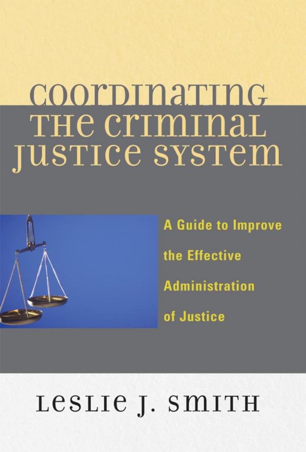 Big bigCover of Coordinating the Criminal Justice System