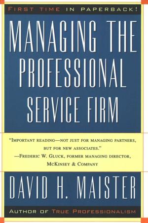 Cover of the book Managing The Professional Service Firm by Elliot Liebow