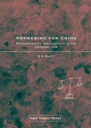 Cover of the book Answering for Crime by Kate Worsley