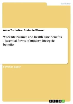 Cover of the book Work-life balance and health care benefits - Essential forms of modern life-cycle benefits by Kerstin Hetmann
