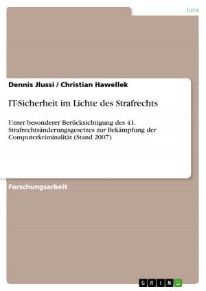 Cover of the book IT-Sicherheit im Lichte des Strafrechts by Anonym