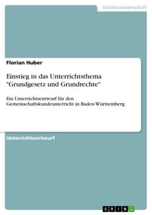 Cover of the book Einstieg in das Unterrichtsthema 'Grundgesetz und Grundrechte' by Christian Berger