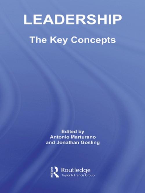 Cover of the book Leadership: The Key Concepts by , Taylor and Francis