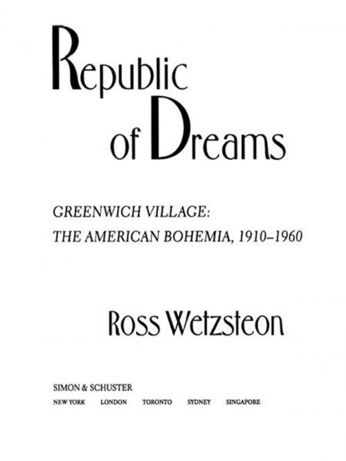 Cover of the book Republic of Dreams by Ross Wetzsteon, Simon & Schuster