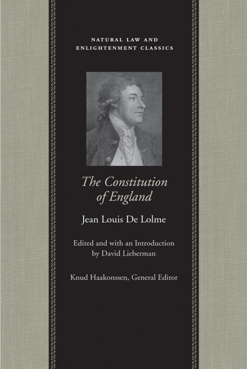 Cover of the book The Constitution of England by Jean Louis De Lolme, Liberty Fund Inc.