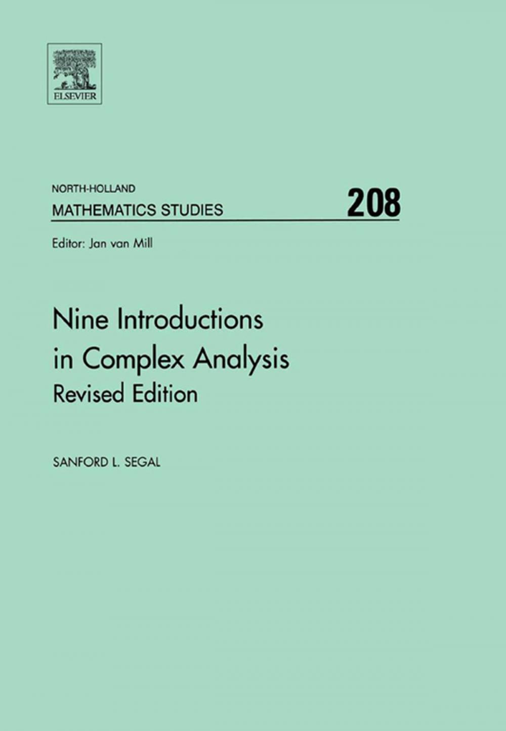 Big bigCover of Nine Introductions in Complex Analysis - Revised Edition