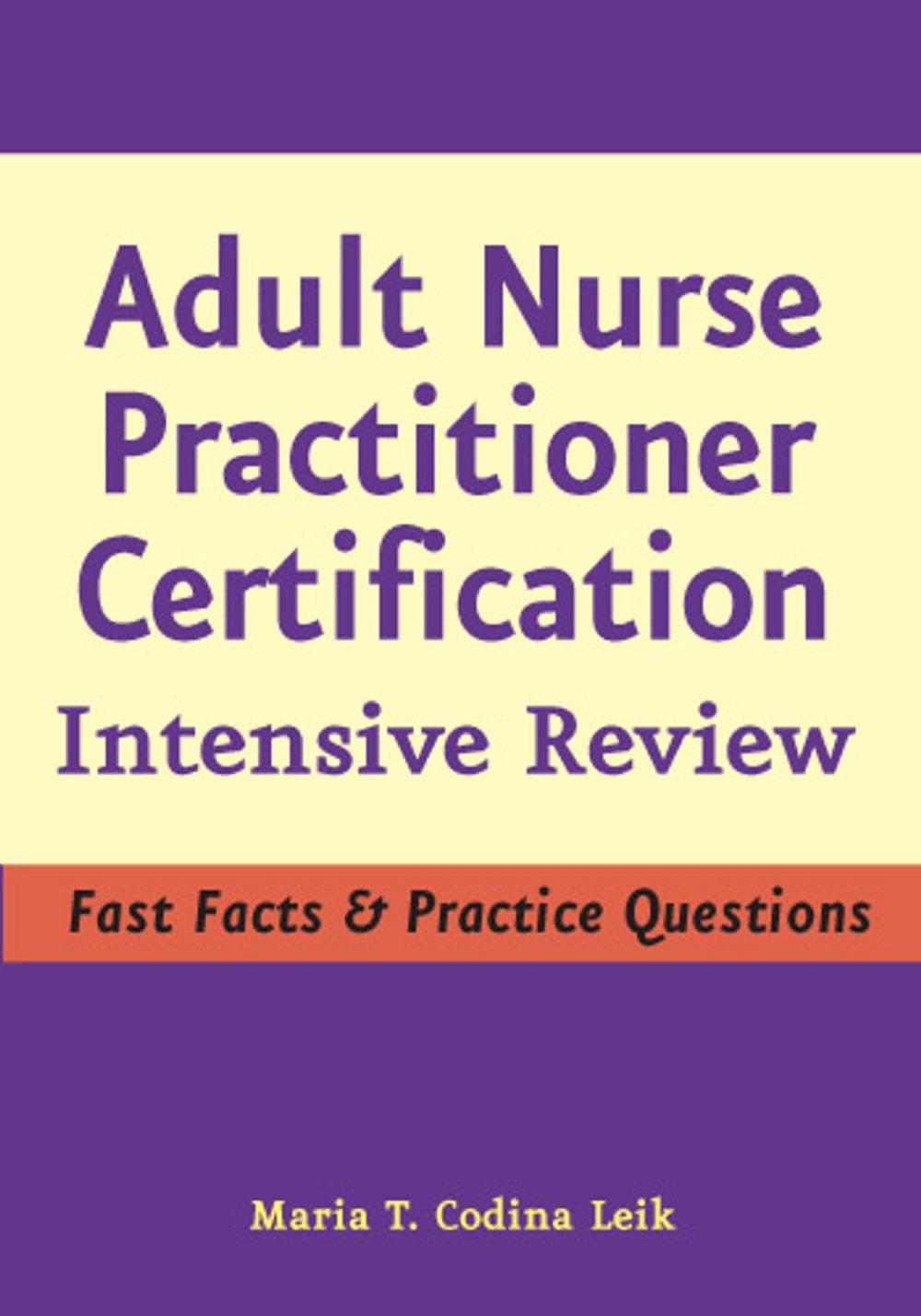 Big bigCover of Adult Nurse Practitioner Certification