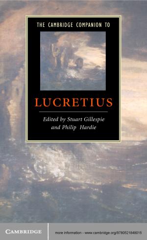 Cover of the book The Cambridge Companion to Lucretius by Benjamin H. Barton