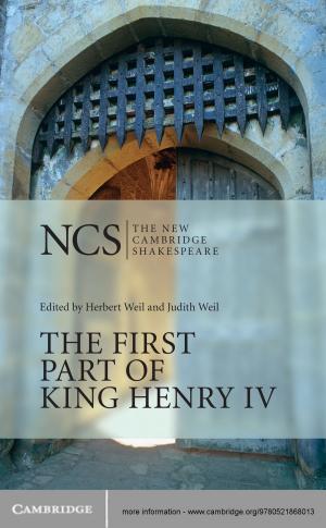 Cover of the book The First Part of King Henry IV by John D. Huber