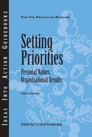 Cover of the book Setting Priorities: Personal Values, Organizational Results by Marian N. Ruderman, Braddy, Hannum, Kossek