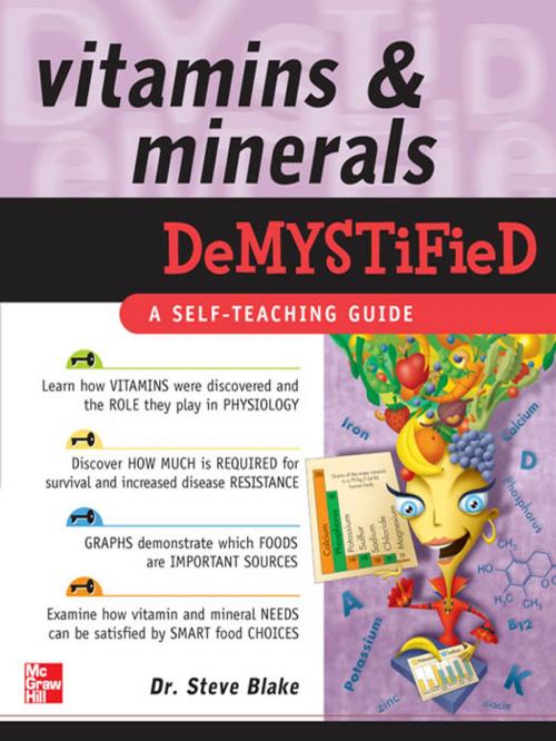 Cover of the book Vitamins and Minerals Demystified by Steve Blake, McGraw-Hill Education