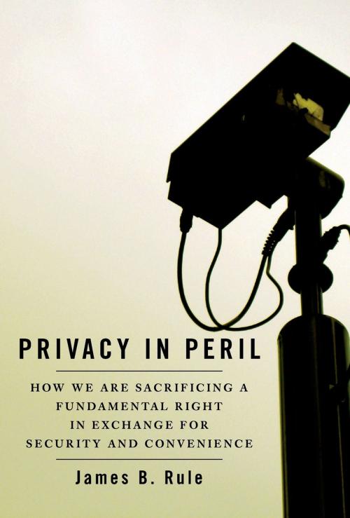 Cover of the book Privacy in Peril by James B. Rule, Oxford University Press