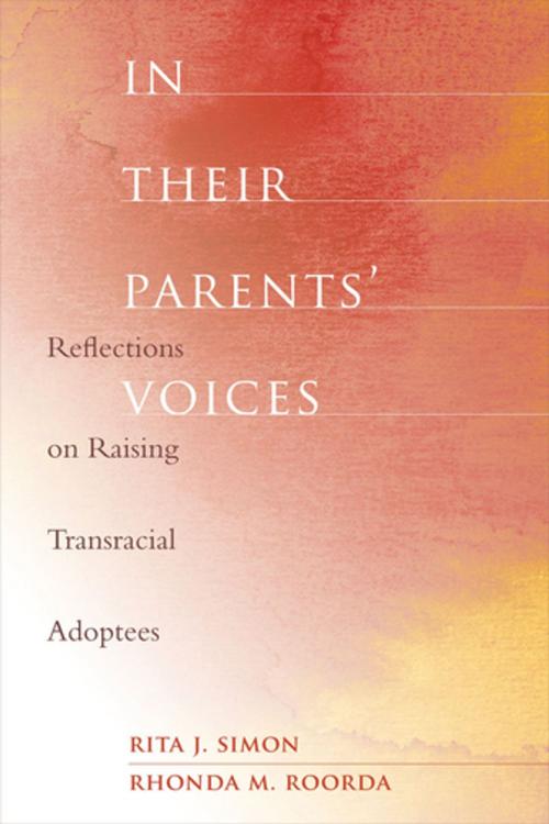 Cover of the book In Their Parents' Voices by Rita Simon, Rhonda Roorda, Columbia University Press