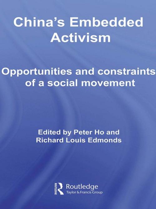 Cover of the book China's Embedded Activism by , Taylor and Francis