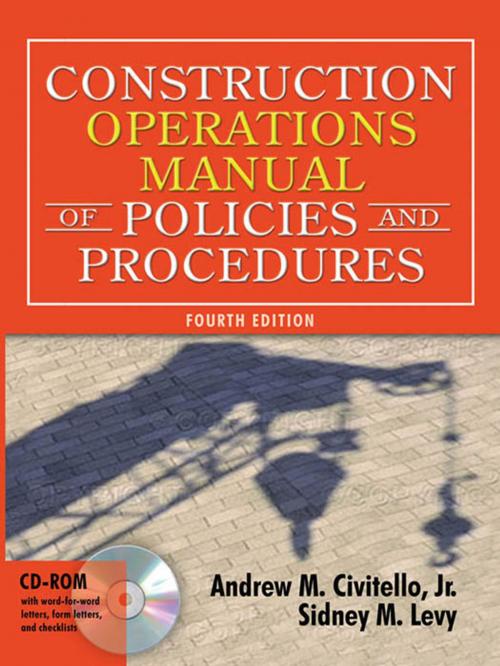 Cover of the book Construction Operations Manual of Policies and Procedures by Andrew Civitello, Sidney Levy, Mcgraw-hill