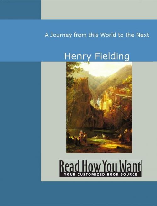 Cover of the book A Journey From This World To The Next by Henry Fielding, ReadHowYouWant