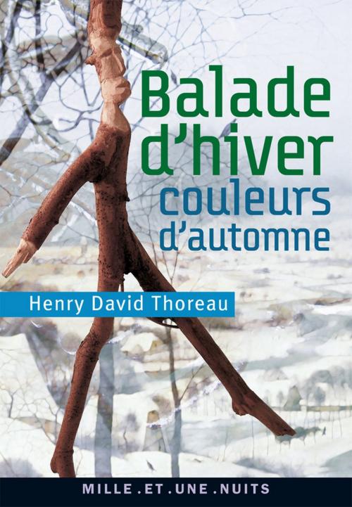 Cover of the book Balade d'hiver, couleurs d'automne by Henry David Thoreau, Fayard/Mille et une nuits