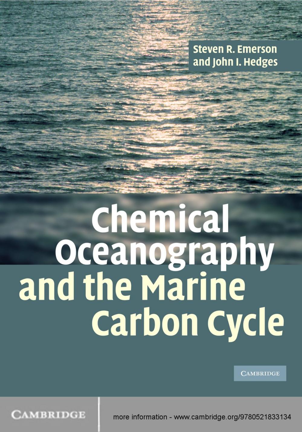 Big bigCover of Chemical Oceanography and the Marine Carbon Cycle