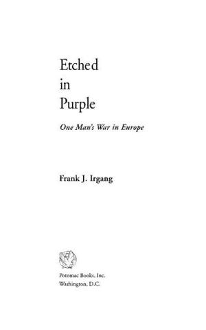 Cover of Etched in Purple
