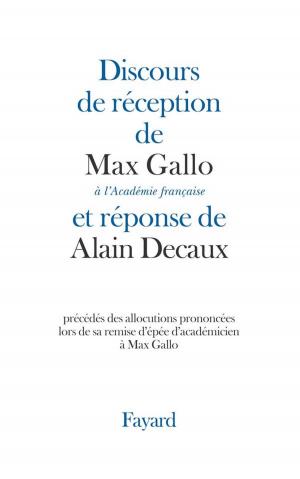 Book cover of Discours de réception à l'Académie française