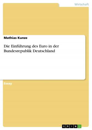 Cover of the book Die Einführung des Euro in der Bundesrepublik Deutschland by Linda Weidner