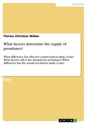 Cover of the book What factors determine the supply of prostitutes? by Alexander Rembecki