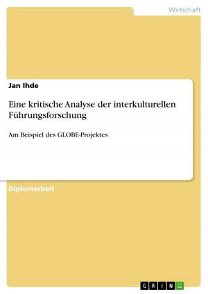 Cover of the book Eine kritische Analyse der interkulturellen Führungsforschung by Tyler Hayden