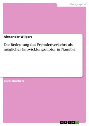 Cover of the book Die Bedeutung des Fremdenverkehrs als möglicher Entwicklungsmotor in Namibia by Thorge Drefke