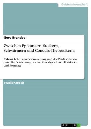 Cover of the book Zwischen Epikureern, Stoikern, Schwärmern und Concurs-Theoretikern: by Andreas Fuhrmanski
