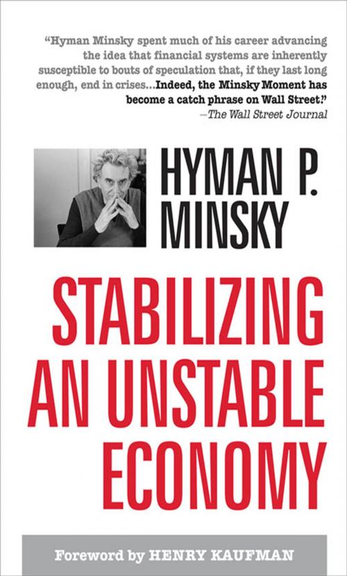 Cover of the book Stabilizing an Unstable Economy by Hyman Minsky, McGraw-Hill Education