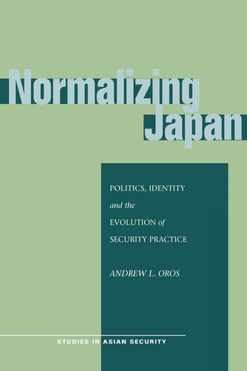 Cover of the book Normalizing Japan by Andrew L. Oros, Stanford University Press