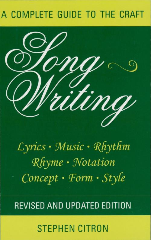 Cover of the book Songwriting by Stephen Citron, Limelight