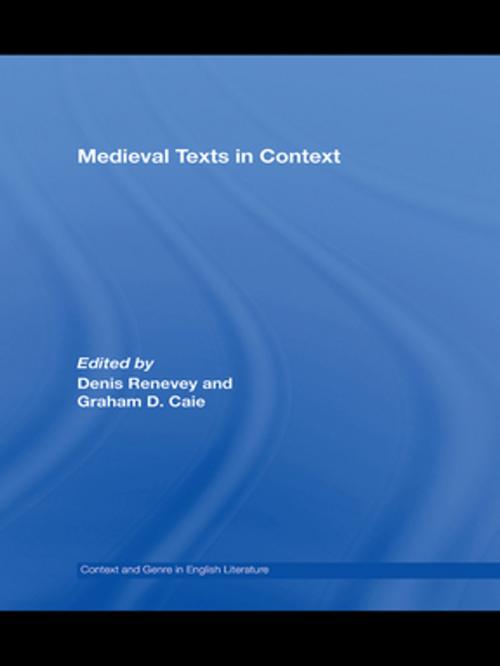 Cover of the book Medieval Texts in Context by , Taylor and Francis