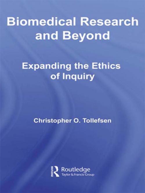 Cover of the book Biomedical Research and Beyond by Christopher O. Tollefsen, Taylor and Francis