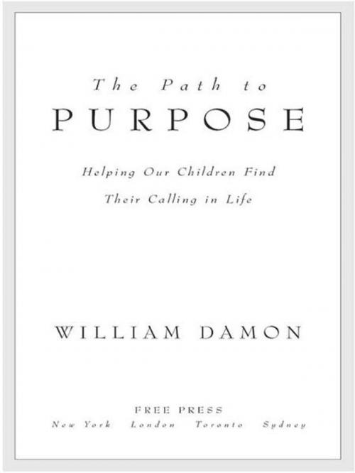 Cover of the book The Path to Purpose by William Damon, Free Press
