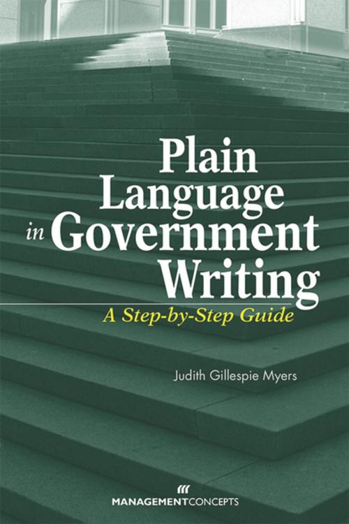 Cover of the book Plain Language in Government Writing by Judith G. Myers PhD, Berrett-Koehler Publishers