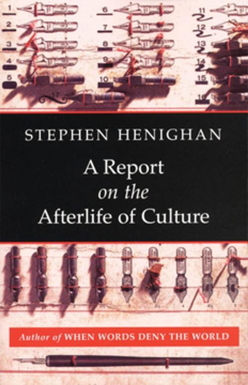 Cover of the book A Report on the Afterlife of Culture by Stephen Henighan, Biblioasis