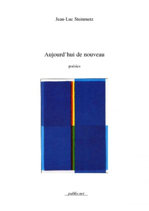 Cover of the book Aujourd'hui de nouveau by Jean-Luc Steinmetz, publie.net