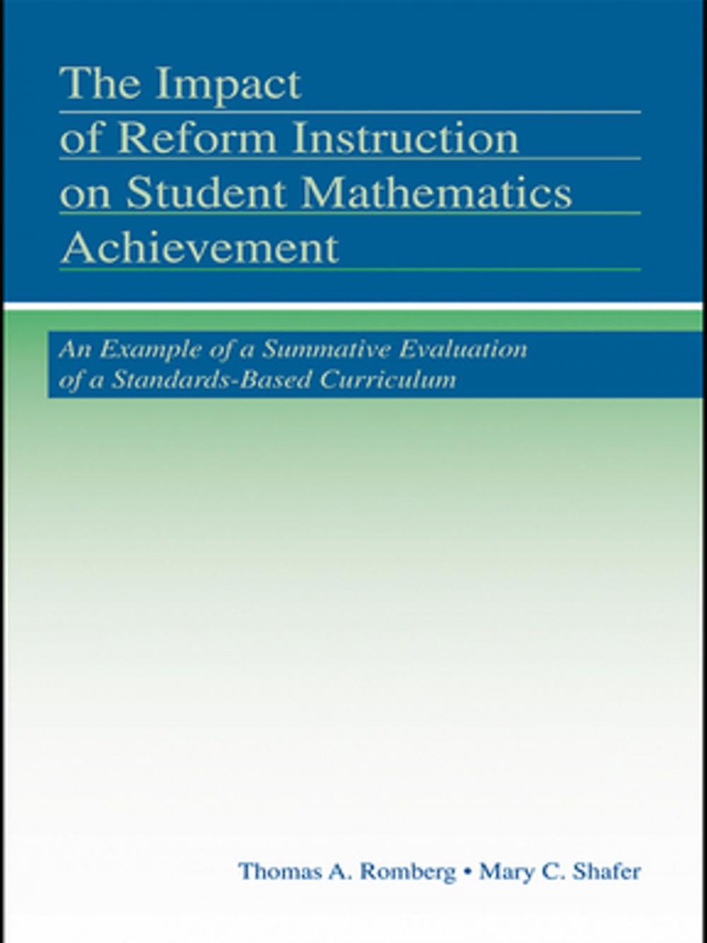 Big bigCover of The Impact of Reform Instruction on Student Mathematics Achievement