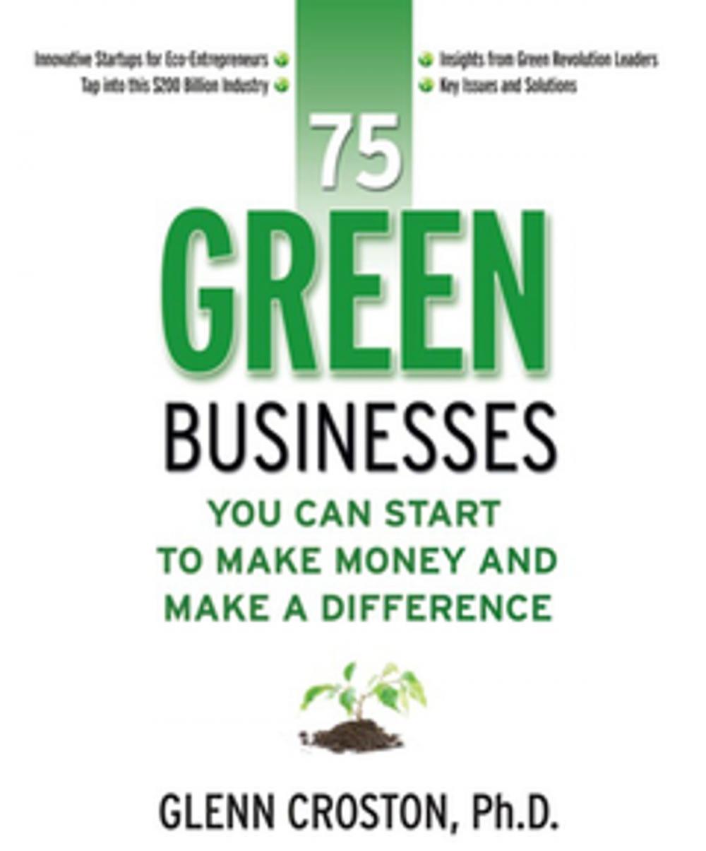 Big bigCover of 75 Green Businesses You Can Start to Make Money and Make a Difference