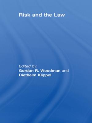 Cover of the book Risk and the Law by Bill Jones