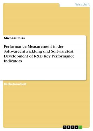 Cover of the book Performance Measurement in der Softwareentwicklung und Softwaretest. Development of R&D Key Performance Indicators by Stefan Kirchner