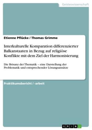 Cover of the book Interkulturelle Komparation differenzierter Balkanstaaten in Bezug auf religiöse Konflikte mit dem Ziel der Harmonisierung by Gernot Sailer