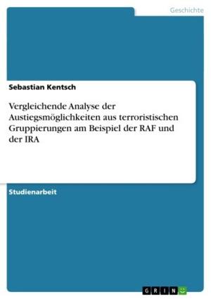 Cover of the book Vergleichende Analyse der Austiegsmöglichkeiten aus terroristischen Gruppierungen am Beispiel der RAF und der IRA by Domenic Schäfer