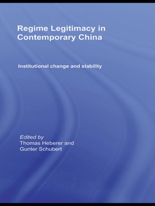 Cover of the book Regime Legitimacy in Contemporary China by , Taylor and Francis